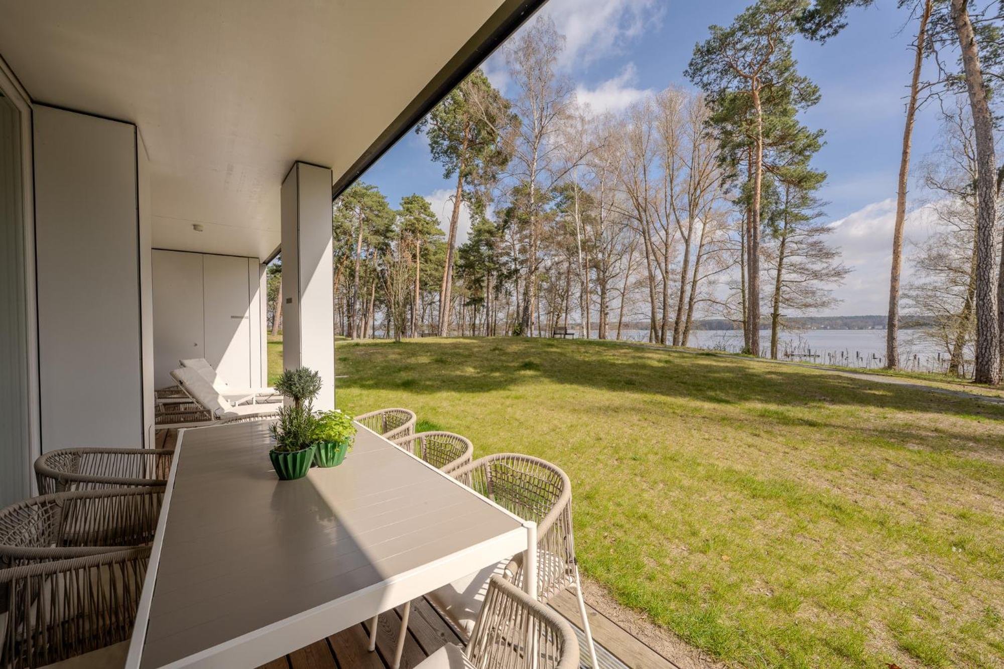 Marina Maisonette Seeblick Mit Pool Und Sauna Bad Saarow Exterior photo